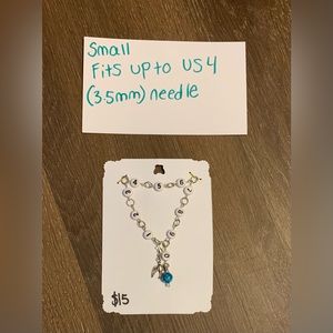 Small row counter. For knitting. Fits up to US 4 (3.5mm) needles. Handmade.